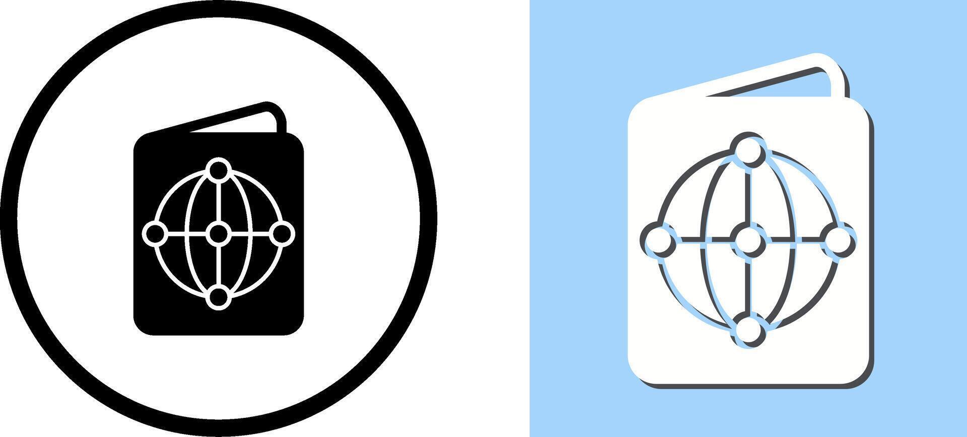 Passport Icon Design vector