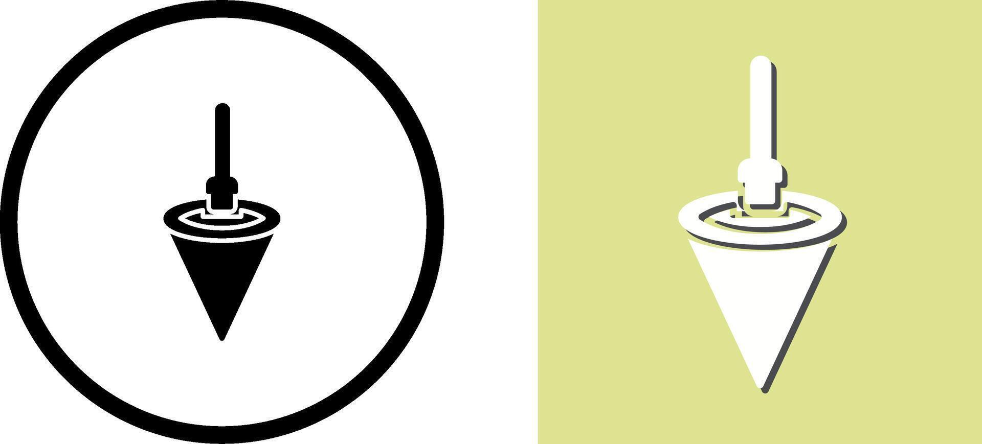 Plumb Bob Icon Design vector