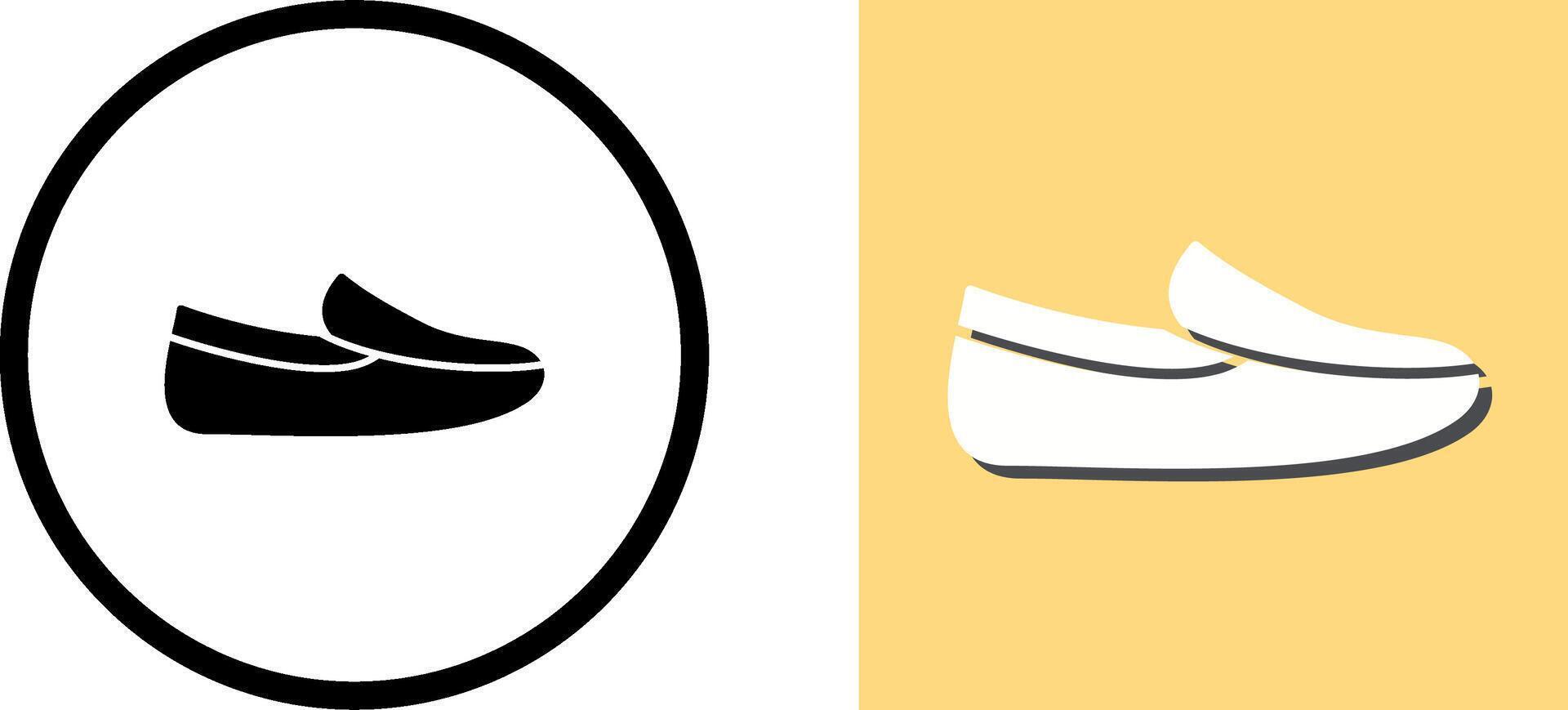 Men's Loafers Icon Design vector