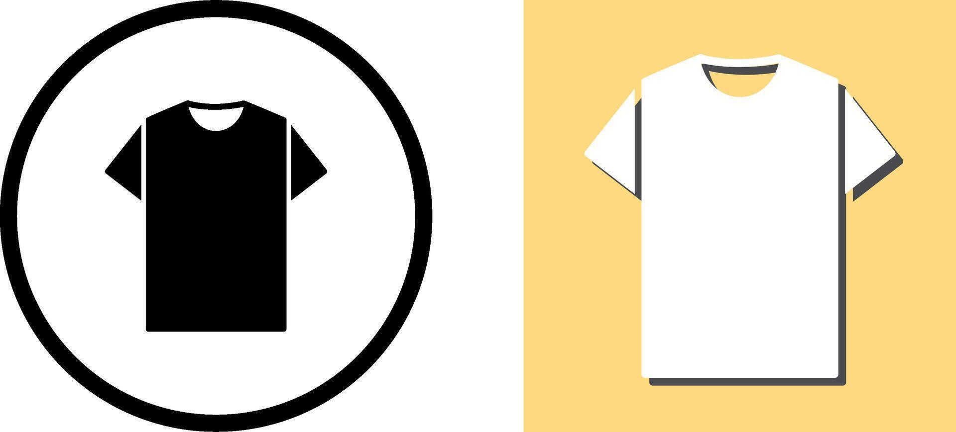 Plain T Shirt Icon Design vector