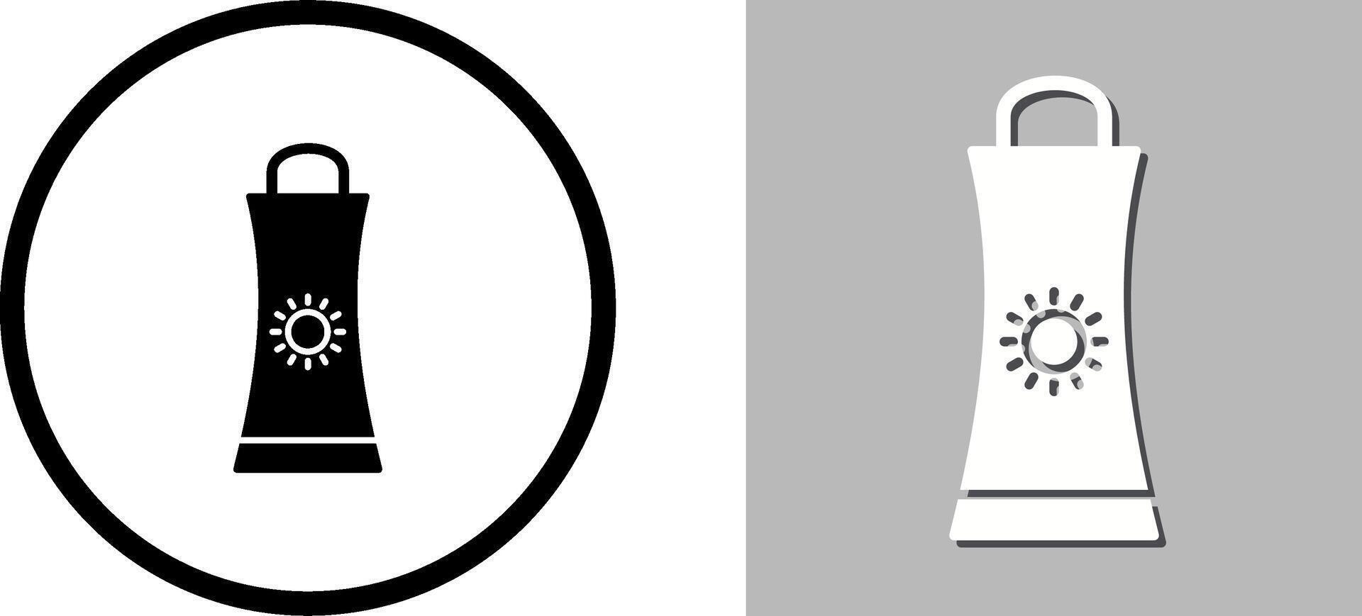 Sunblock Cream Icon Design vector