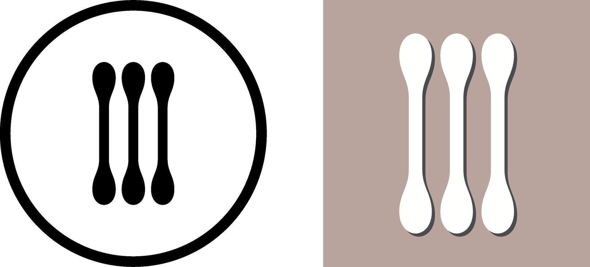 Cotton Bud Icon Design vector
