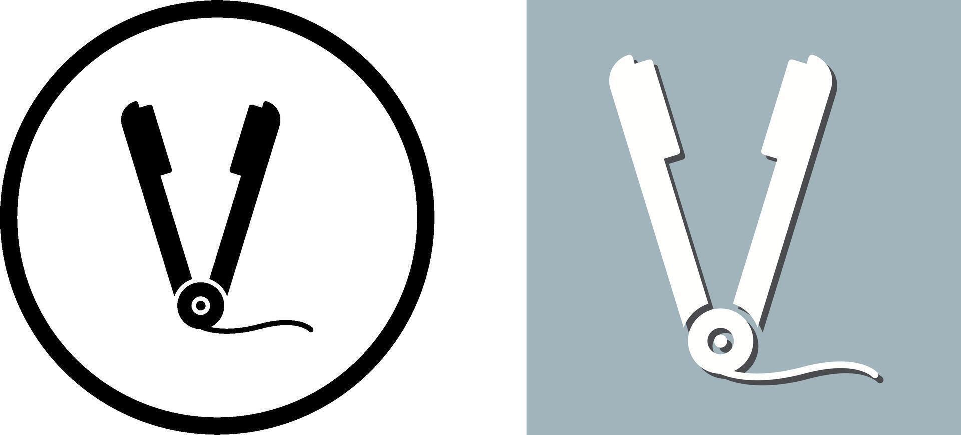 Straightener Icon Design vector