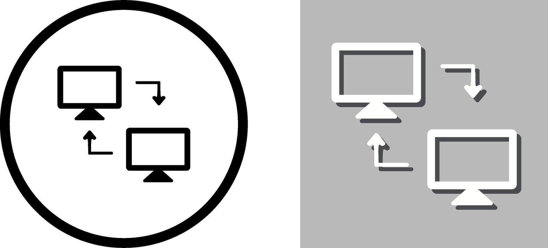 Sharing Systems Icon Design vector
