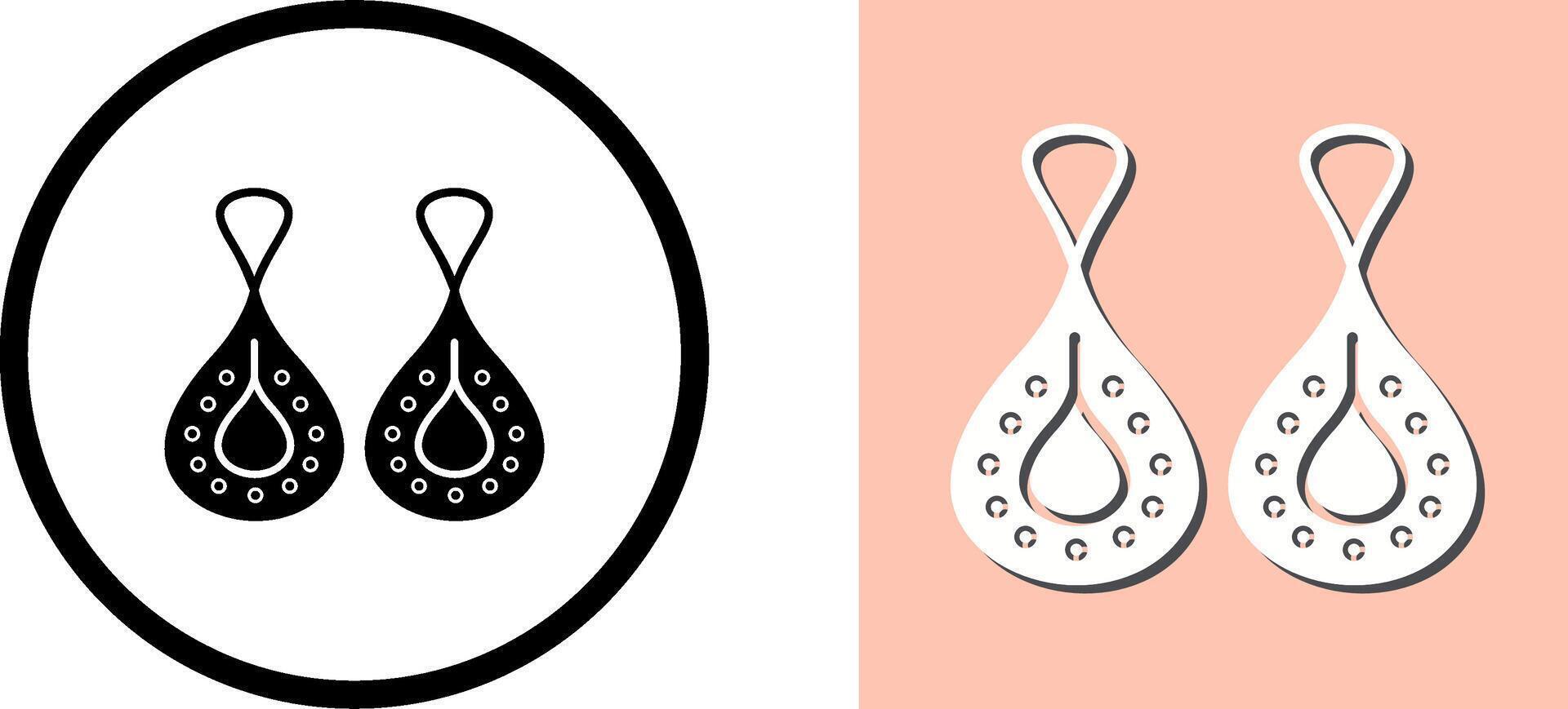 Earring Icon Design vector
