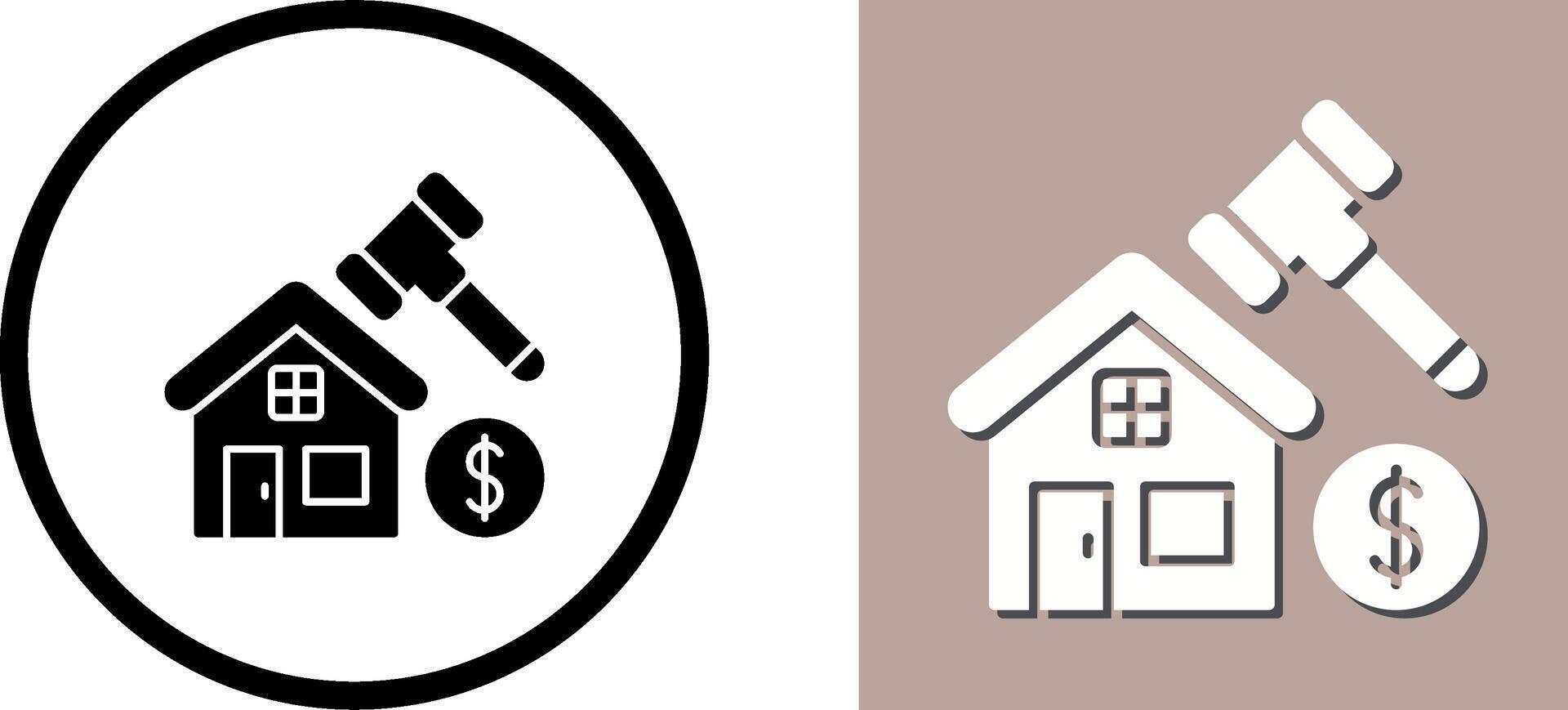 Auction Icon Design vector