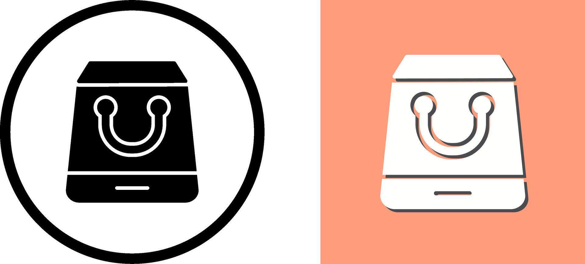 Shopping Bag Icon Design vector