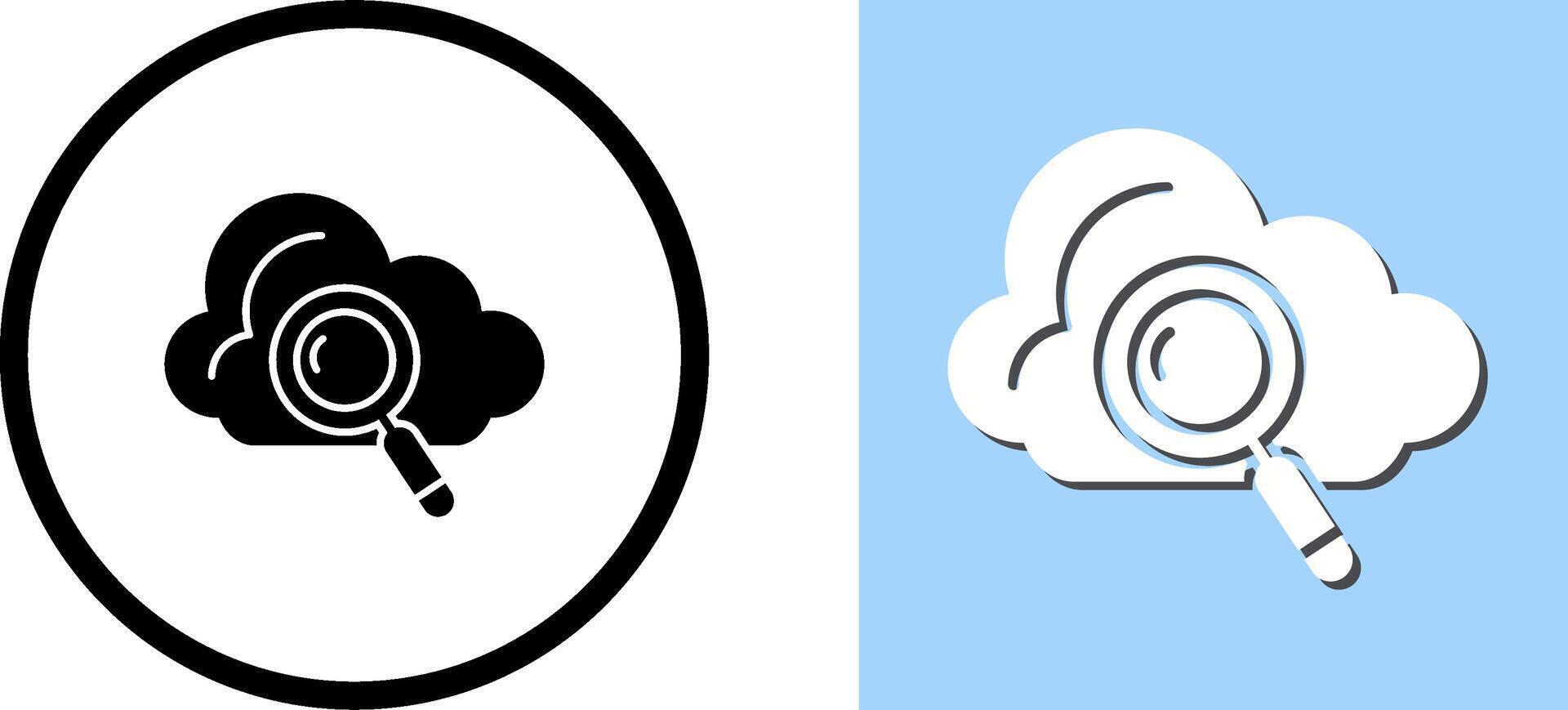 Magnifying Glass Icon Design vector