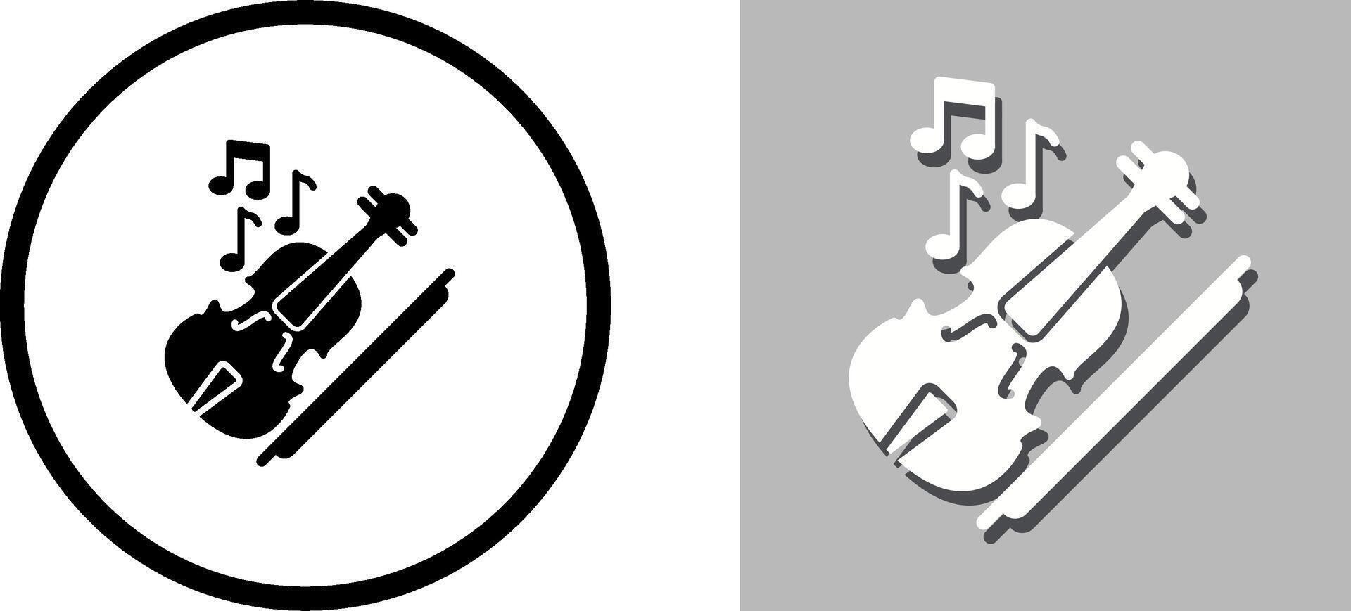 Violin Icon Design vector