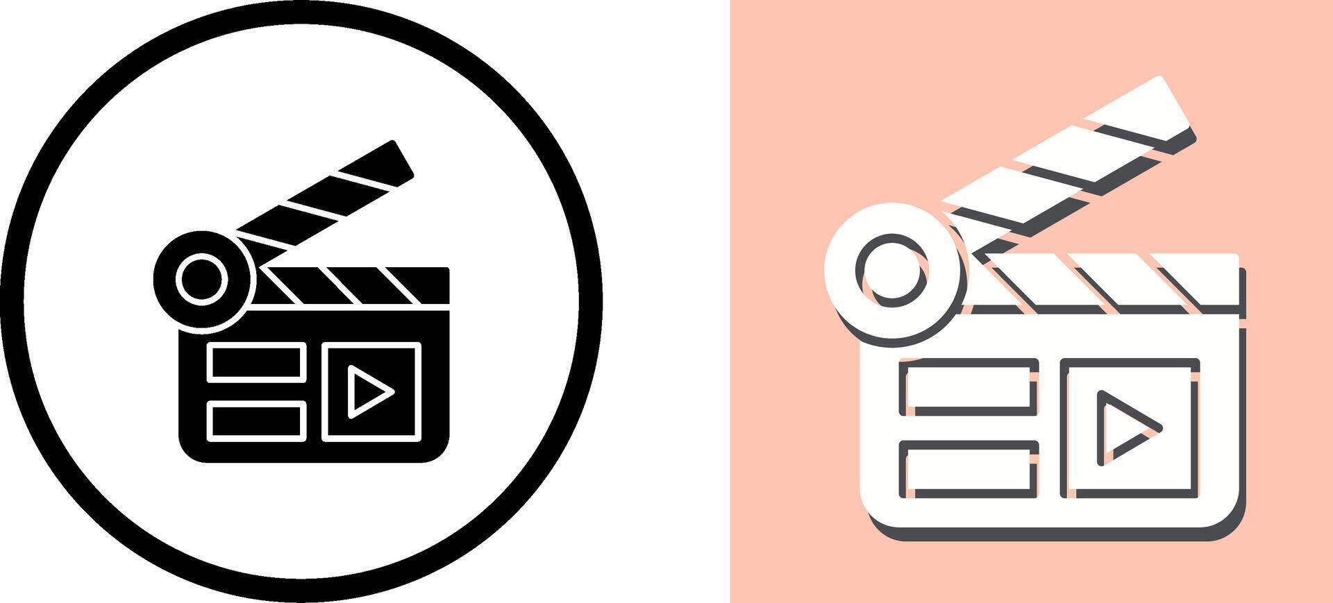 Clapper Board Icon Design vector