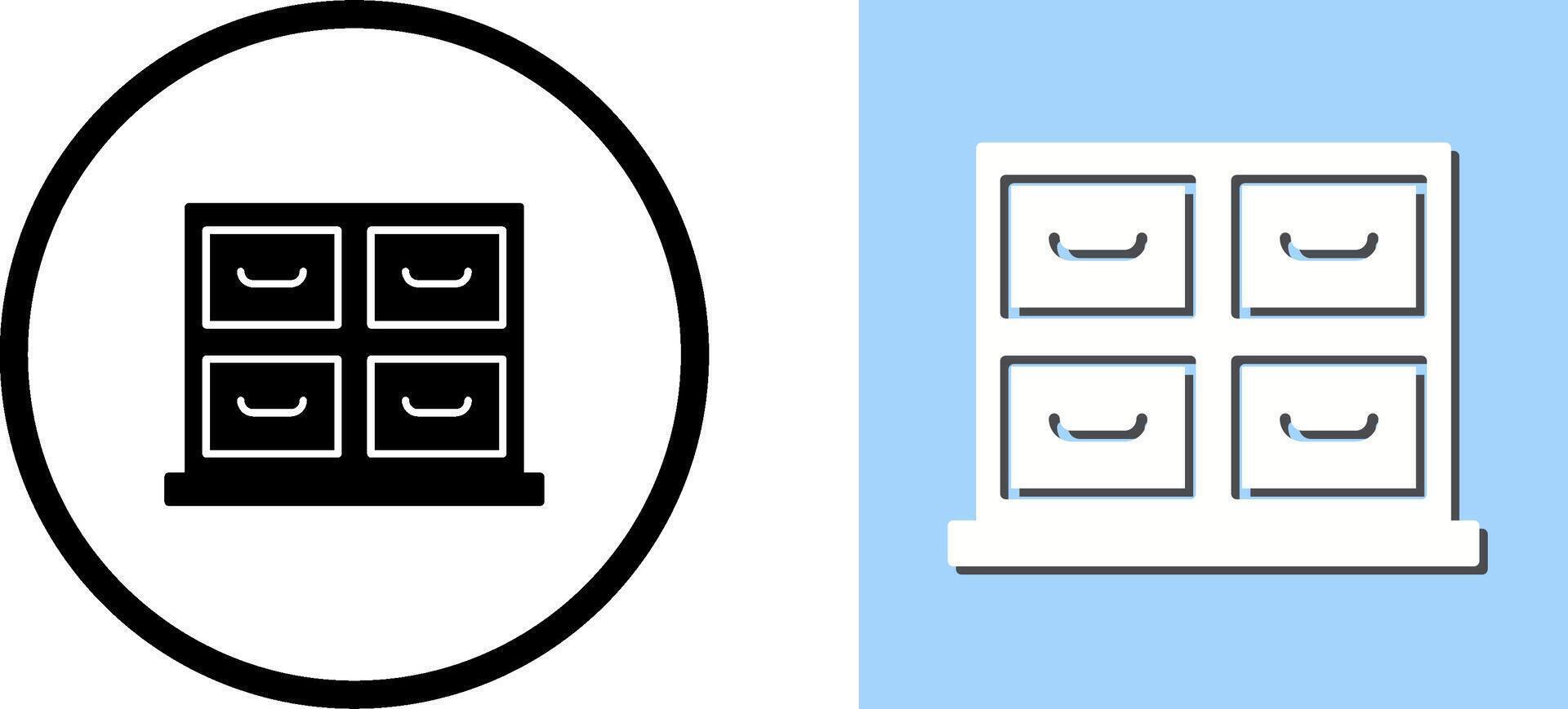 Cabinet Icon Design vector