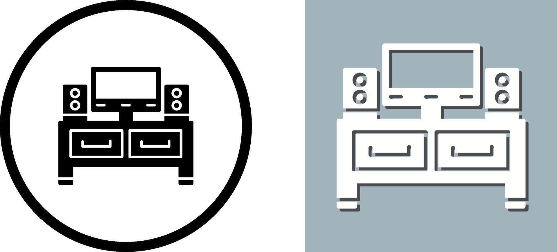 Television Icon Design vector