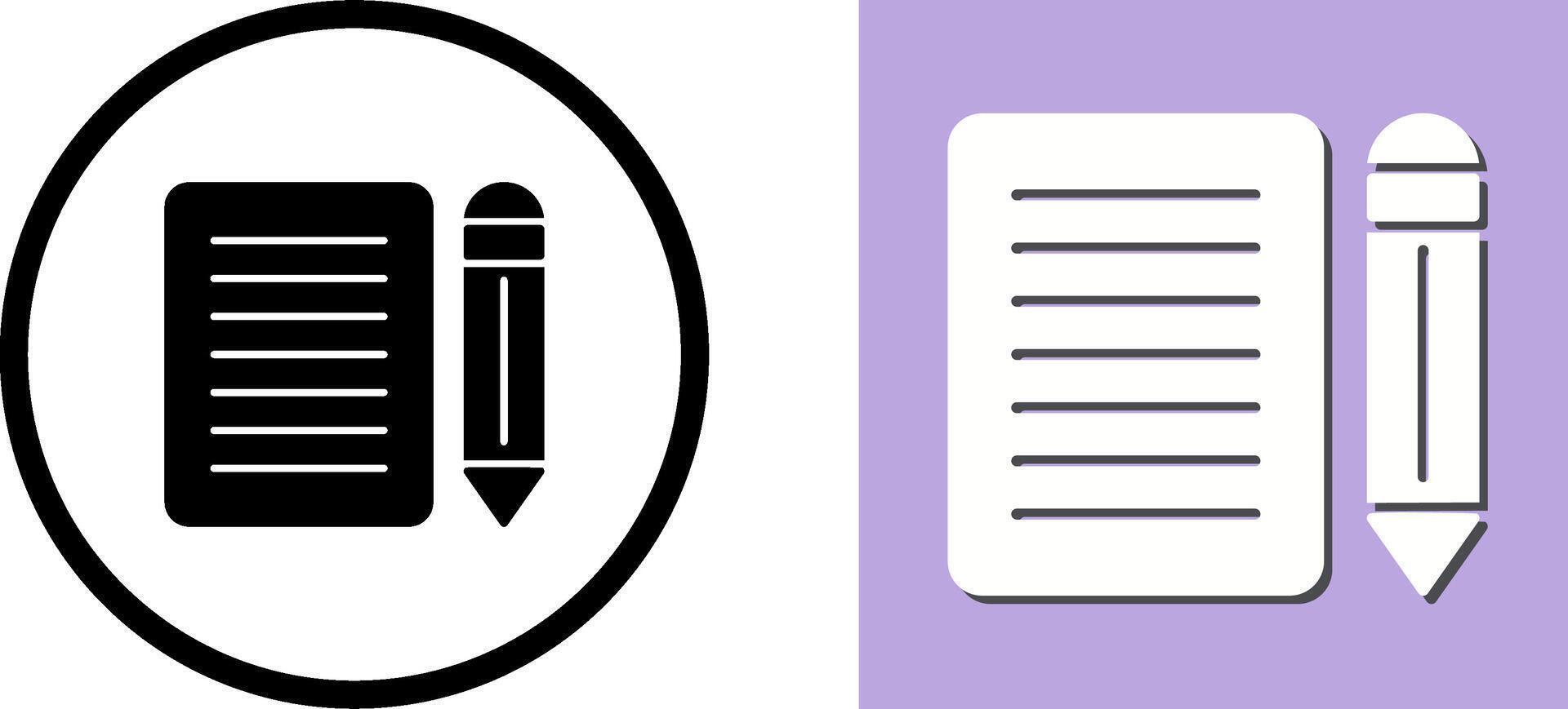 Note Icon Design vector