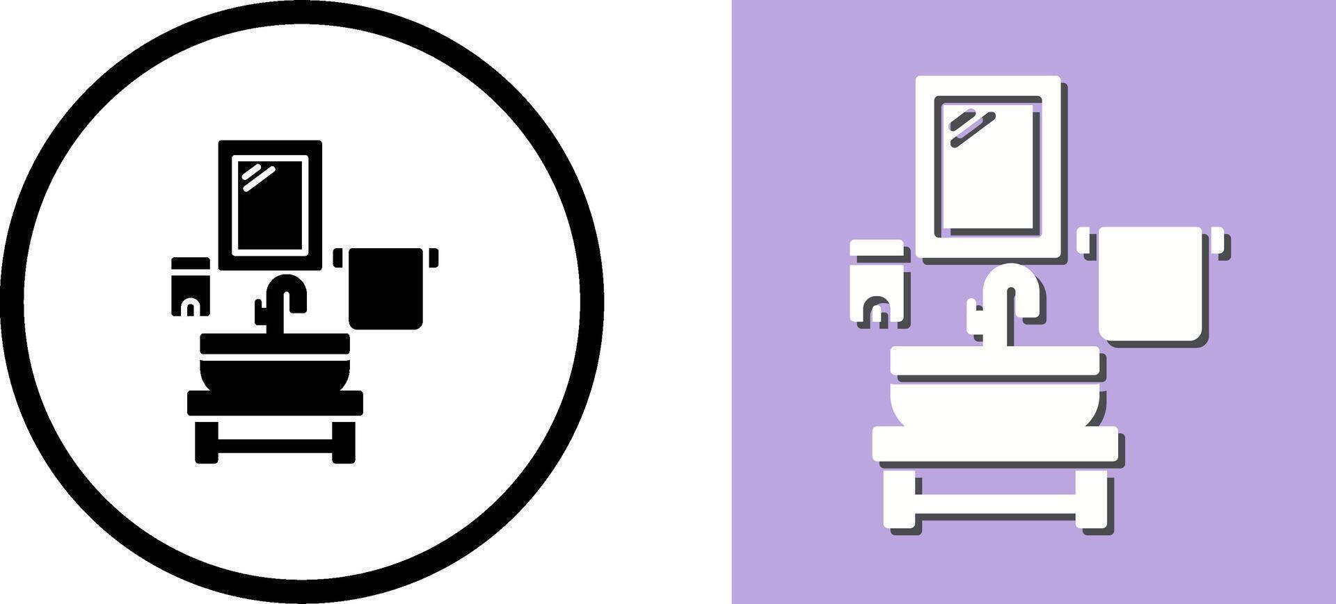 Washbasin Icon Design vector