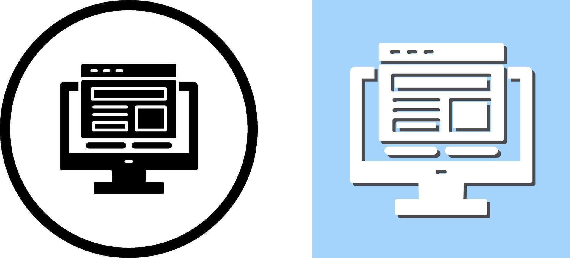 Adaptive Layout Icon Design vector