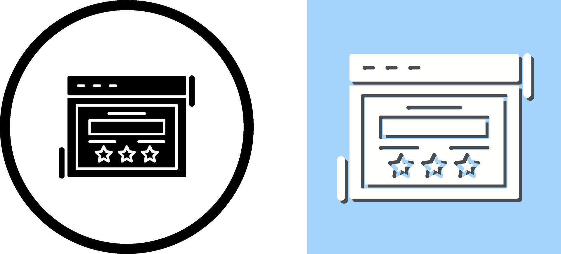 Rating Icon Design vector