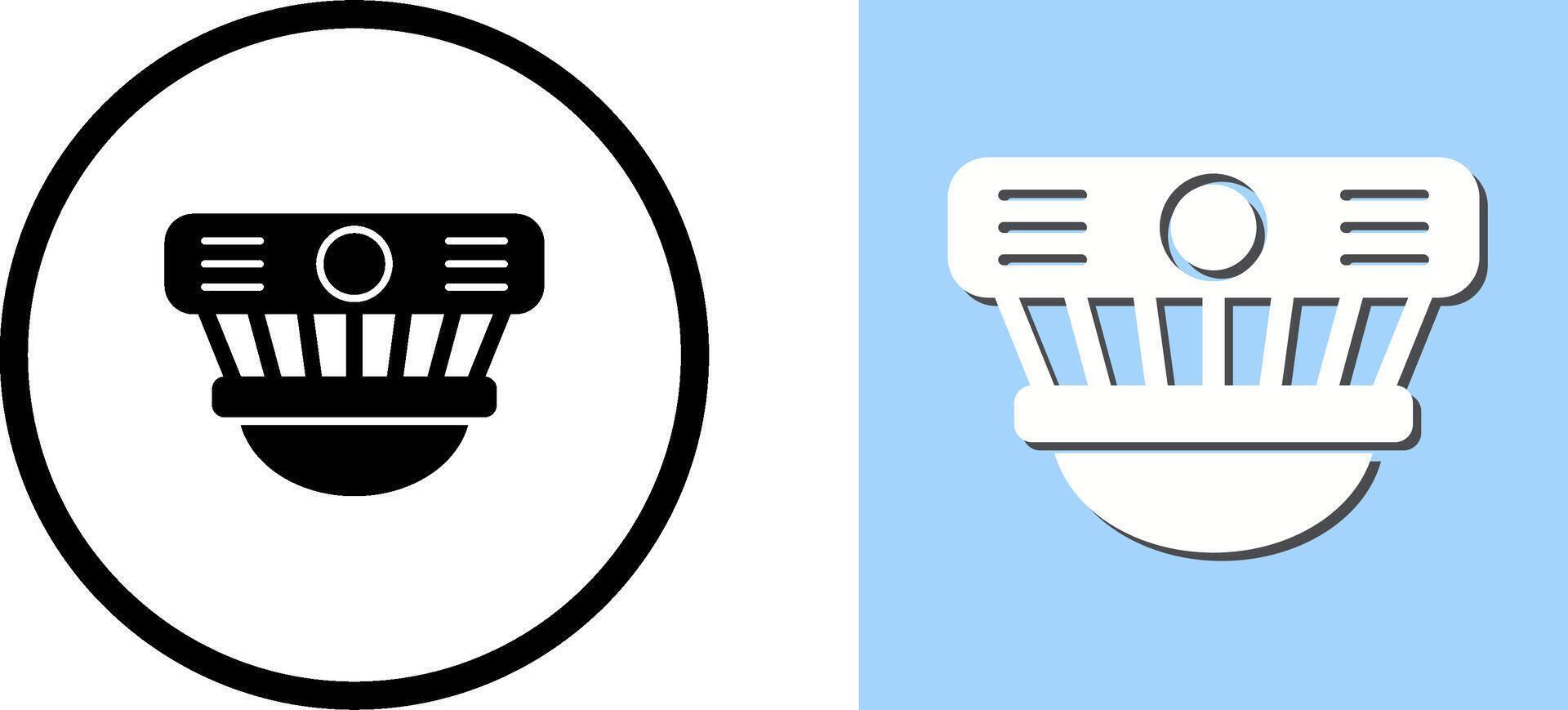 Smoke Detector Icon Design vector