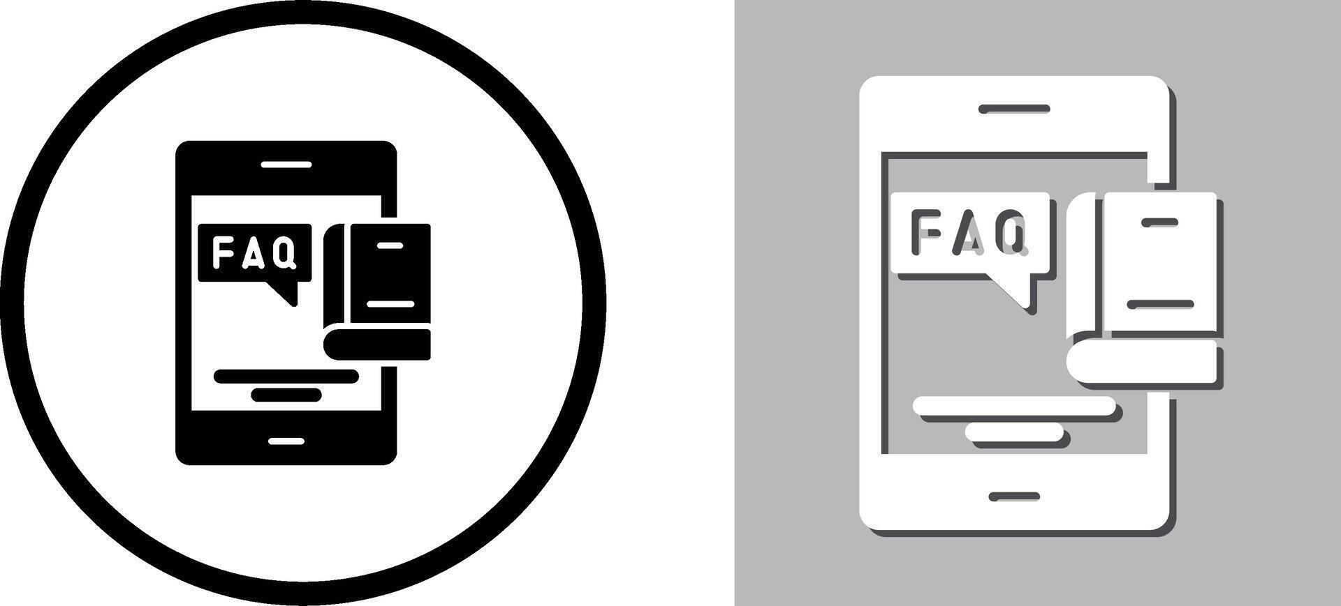 Faq Icon Design vector