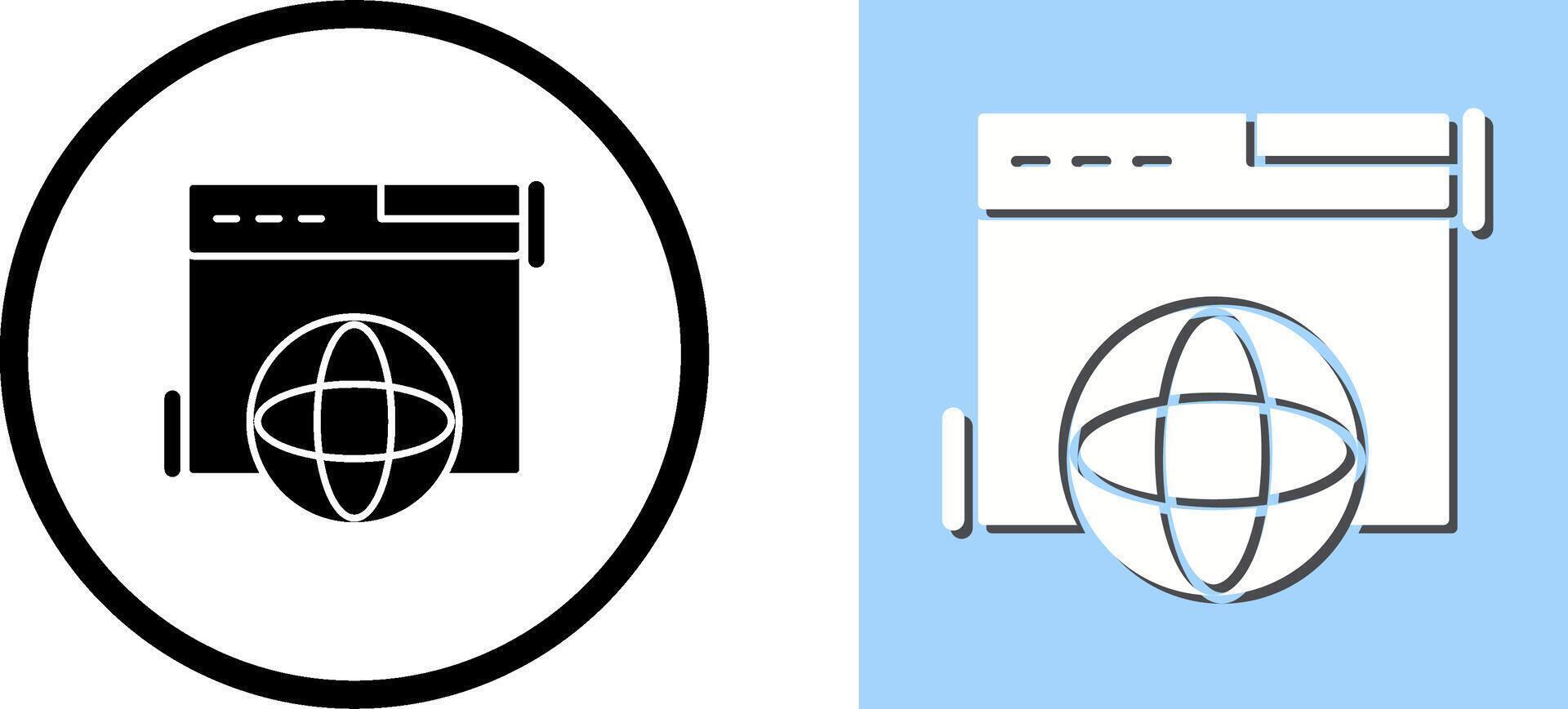 Browser Icon Design vector