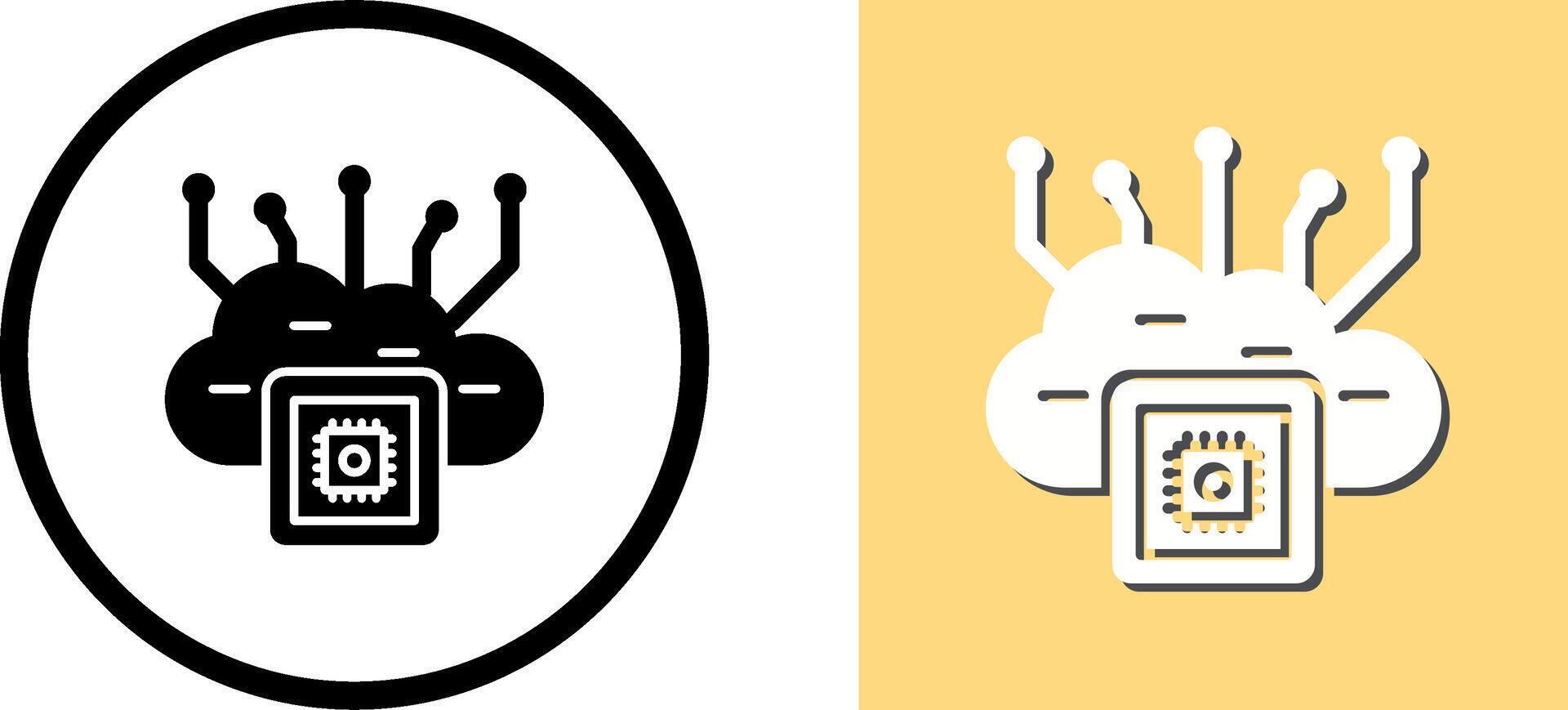 Cloud Computing Icon Design vector