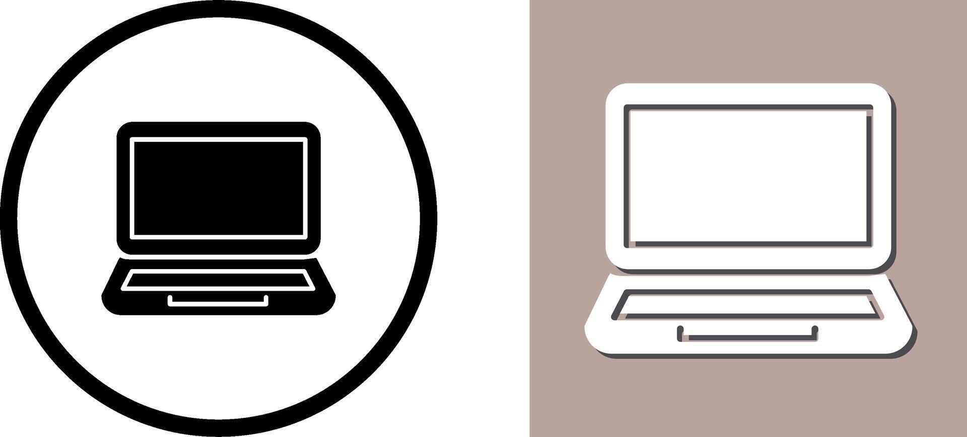 Laptop Icon Design vector