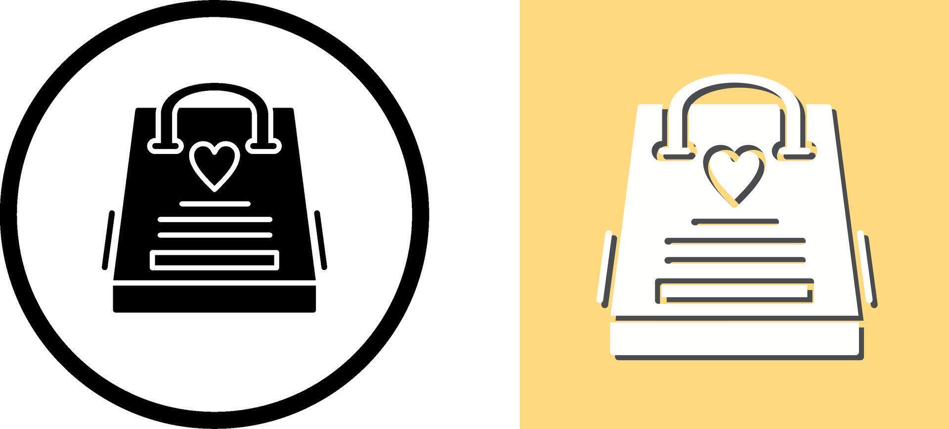 Gift Bag Icon Design vector