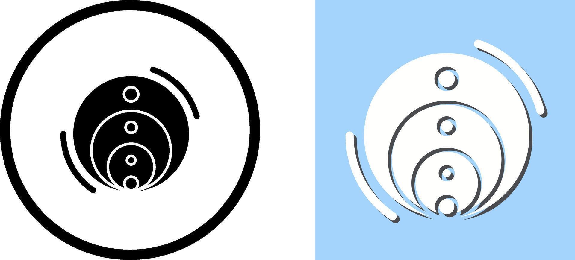 Venn Diagram Icon Design vector
