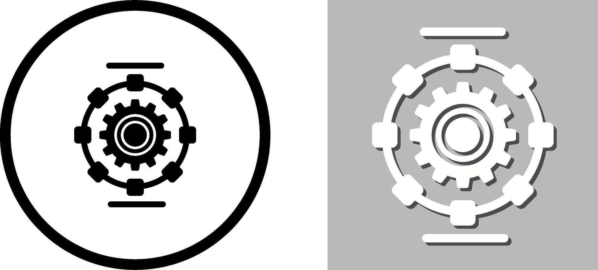Automated Process Icon Design vector