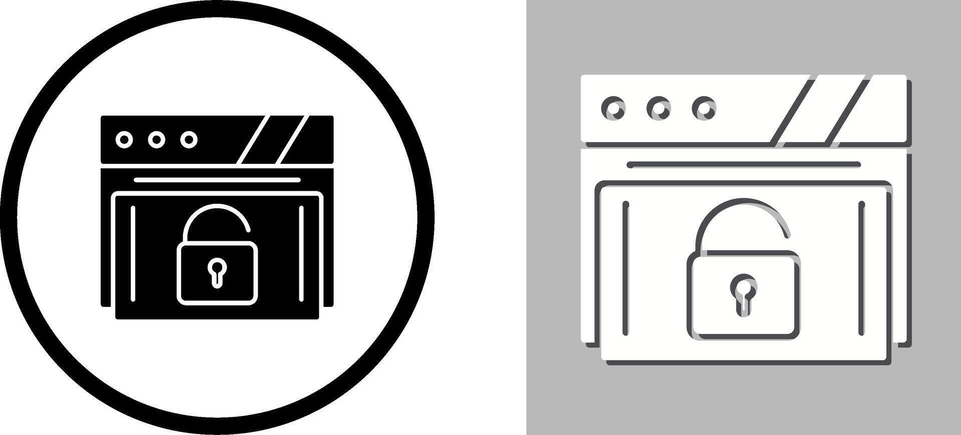 Padlock Icon Design vector