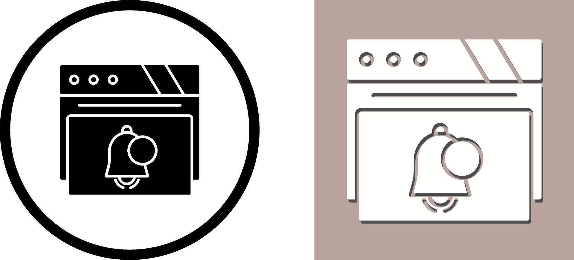 Notification Icon Design vector