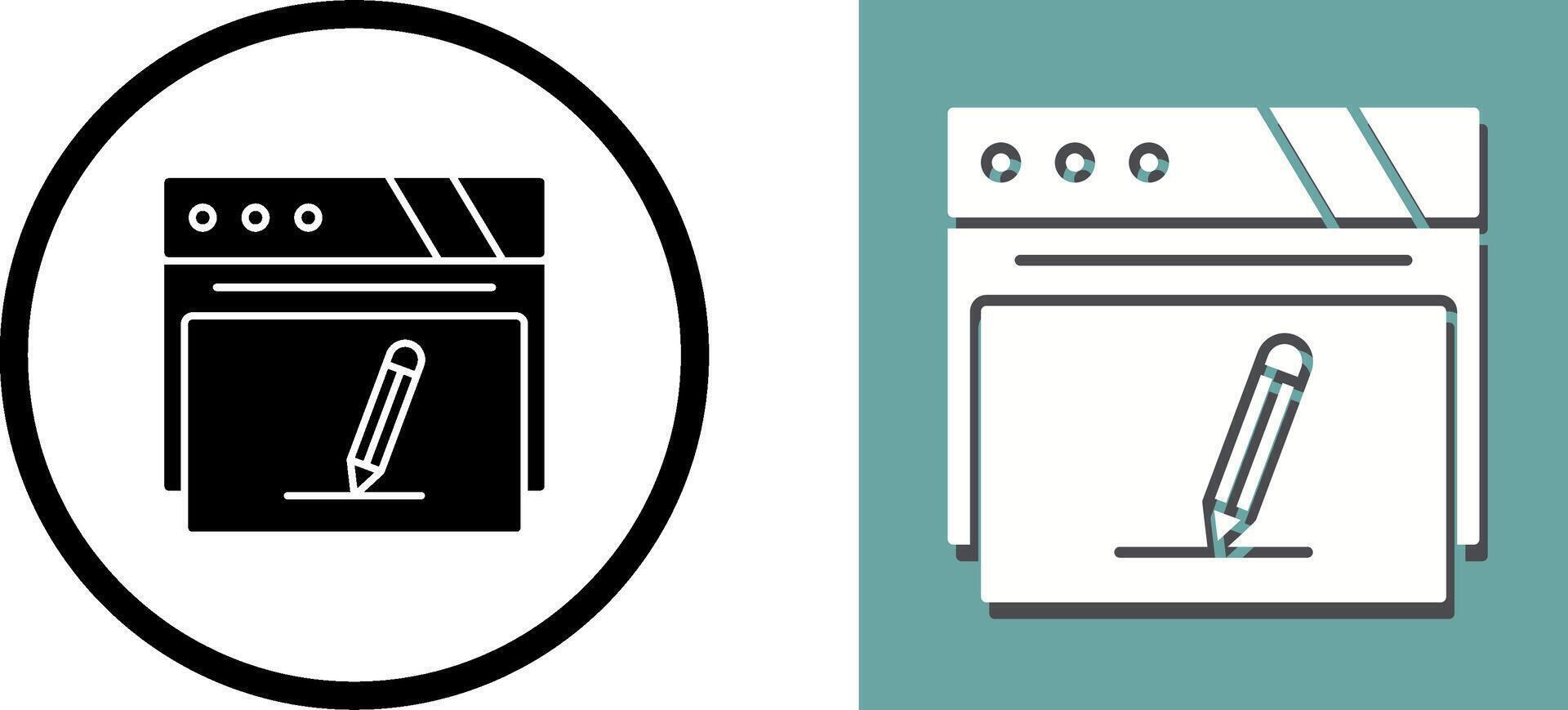 Edit Icon Design vector