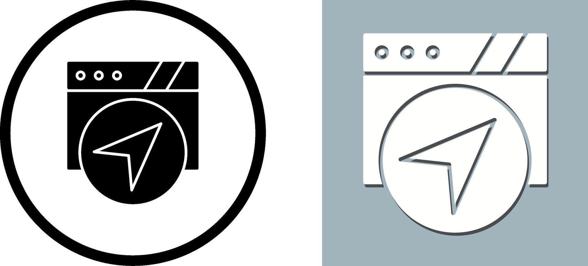 Navigation Icon Design vector