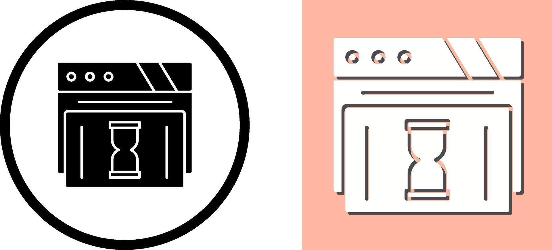 Waiting Icon Design vector
