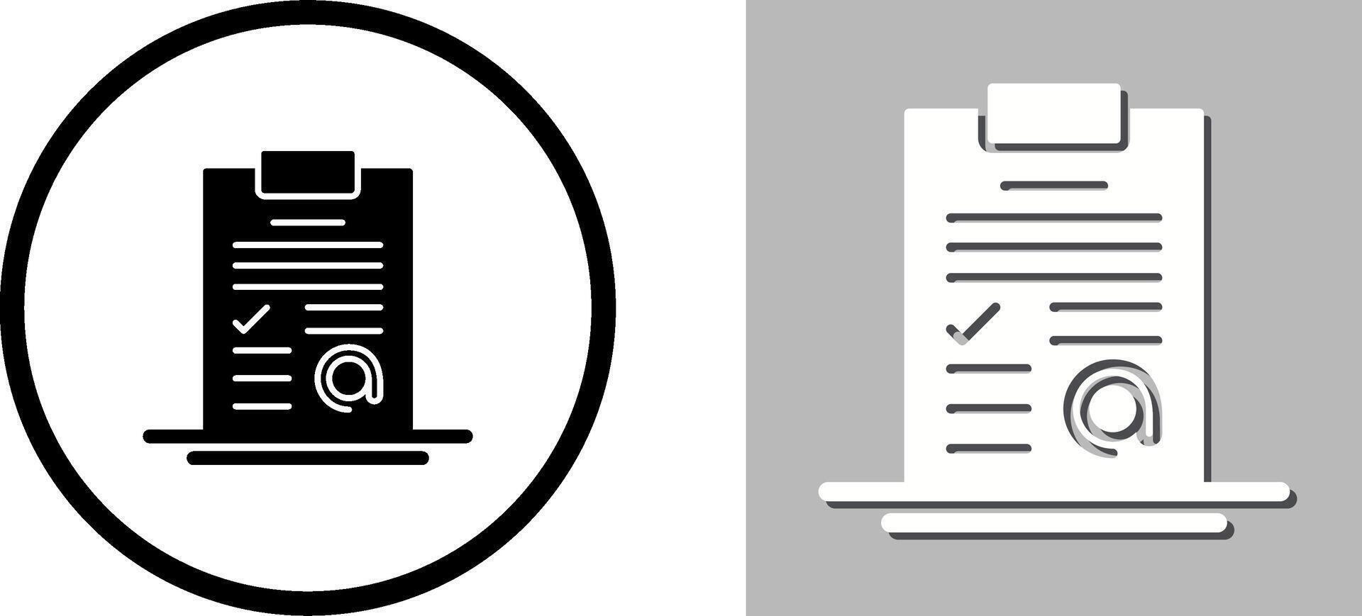 AT Sign Icon Design vector