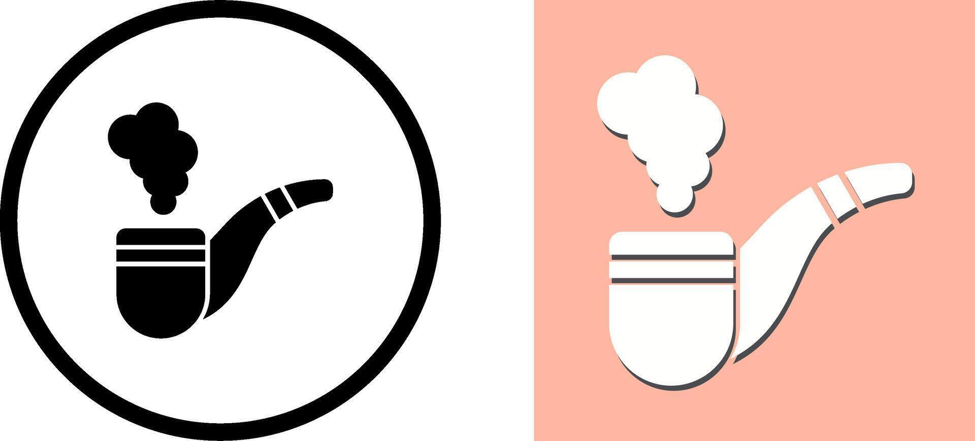 Smoke Pipe Icon Design vector