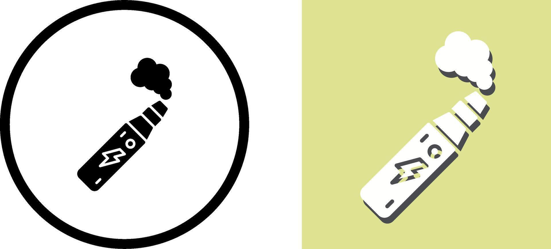 Electronic Cigarette Icon Design vector