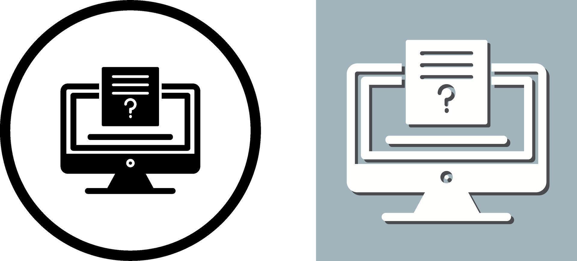 Quiz Icon Design vector
