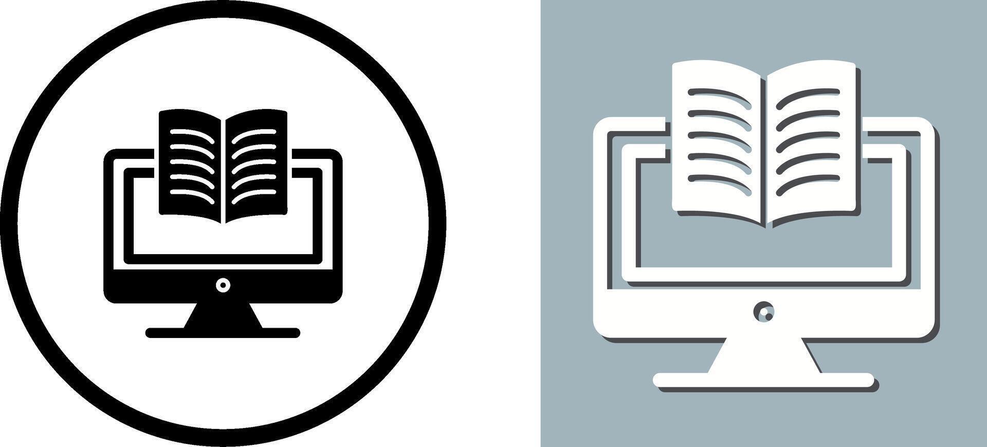 Digital Learning Icon Design vector