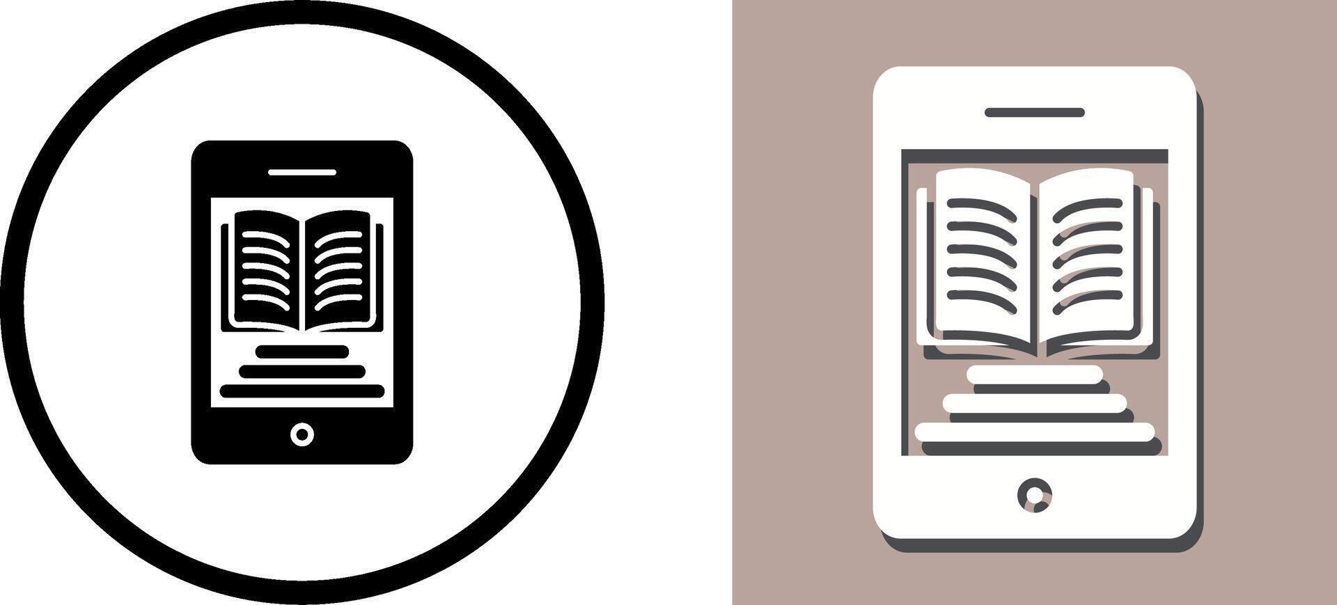 Ebook Icon Design vector