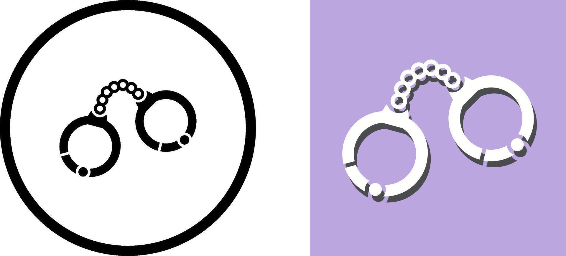 Handcuffs Icon Design vector