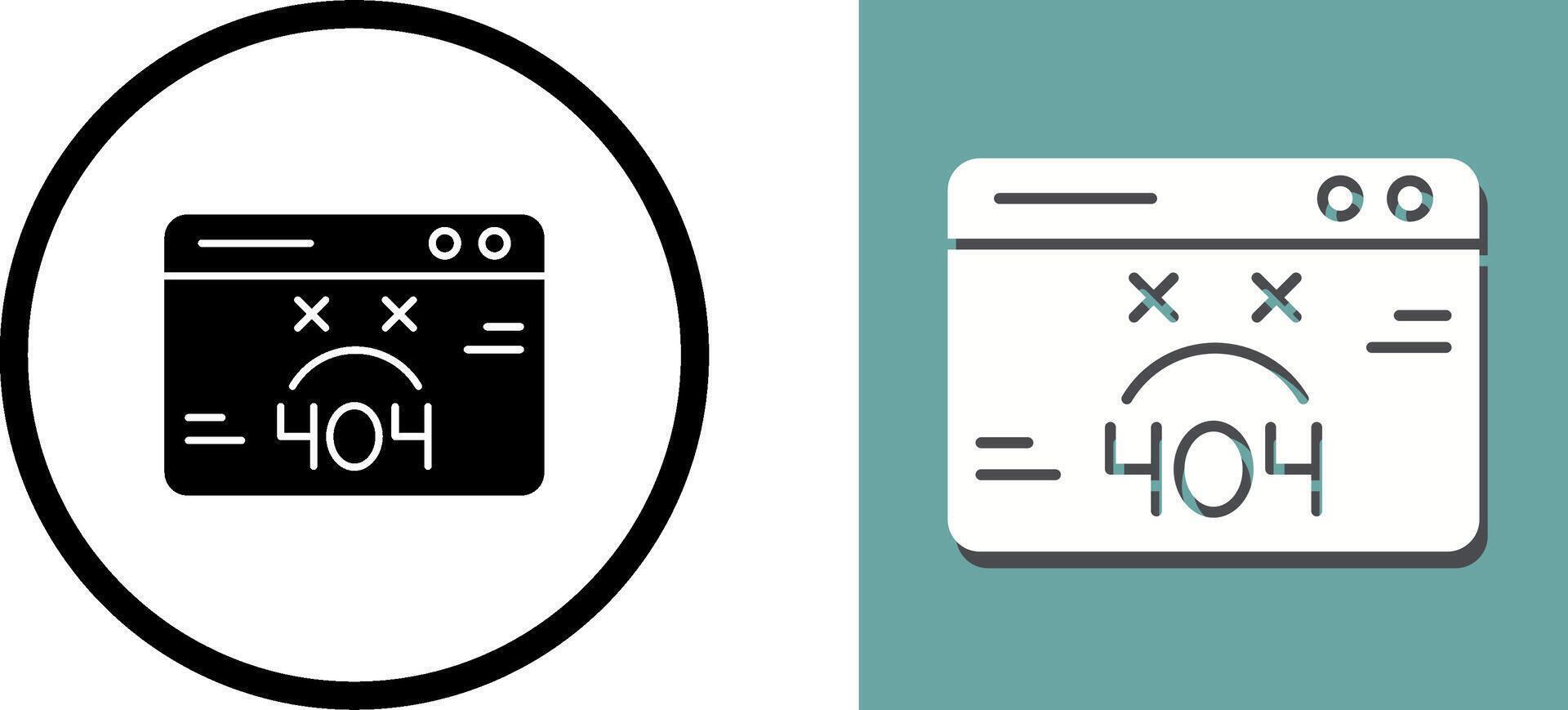404 Error Icon Design vector