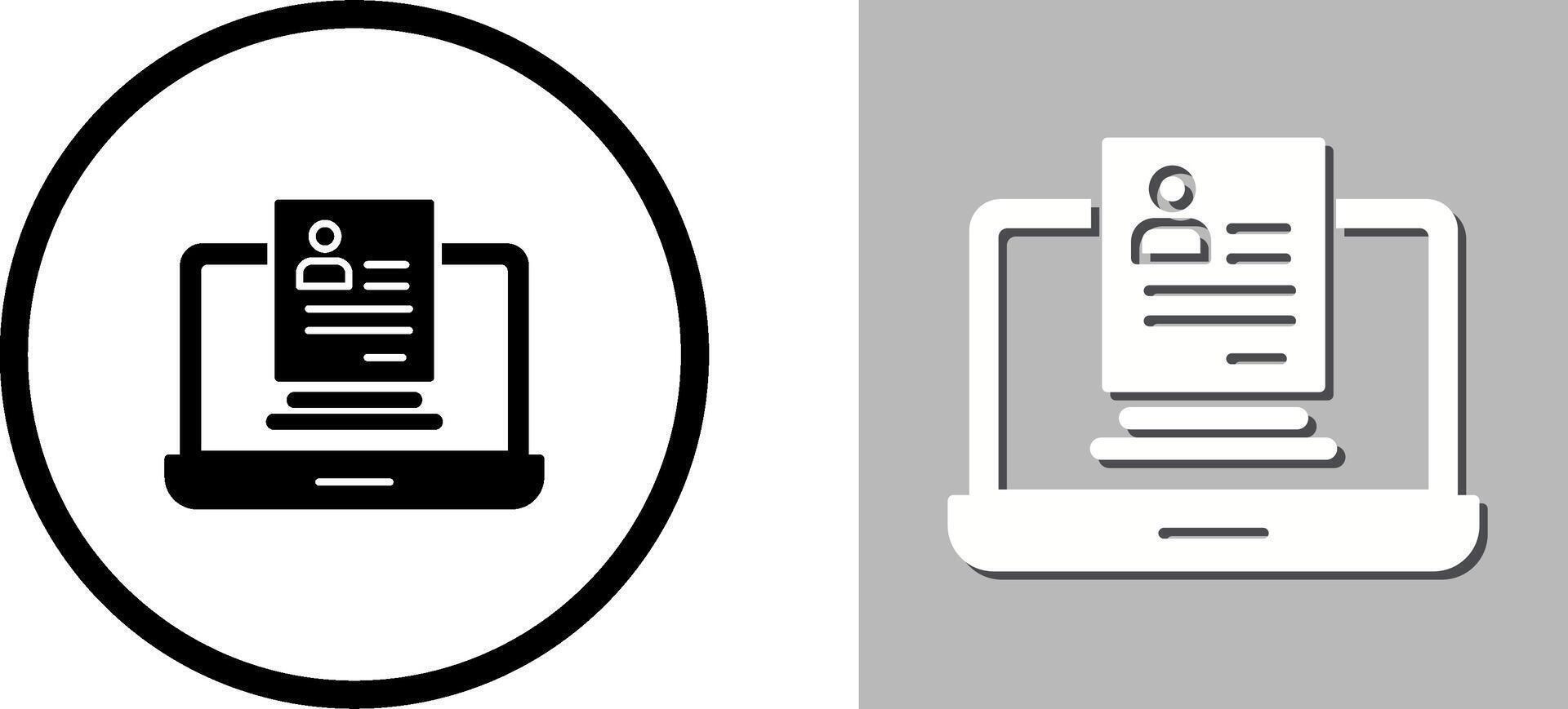 Registration Icon Design vector