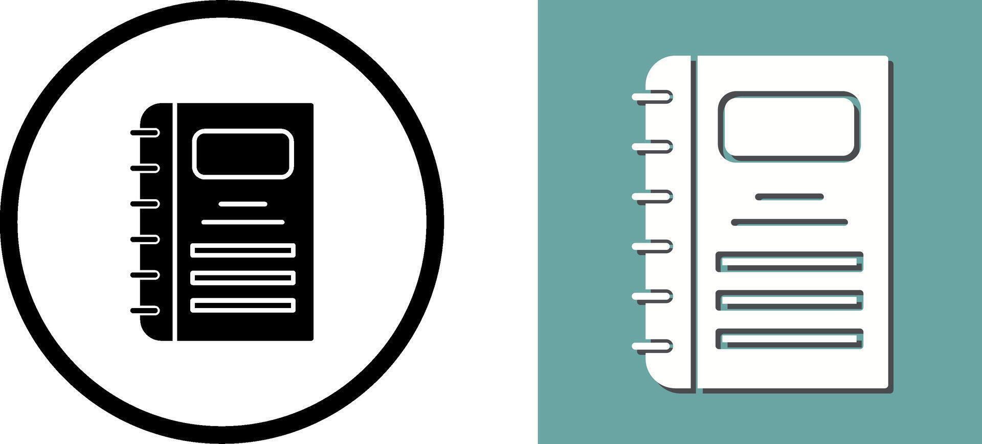 Notebook Icon Design vector