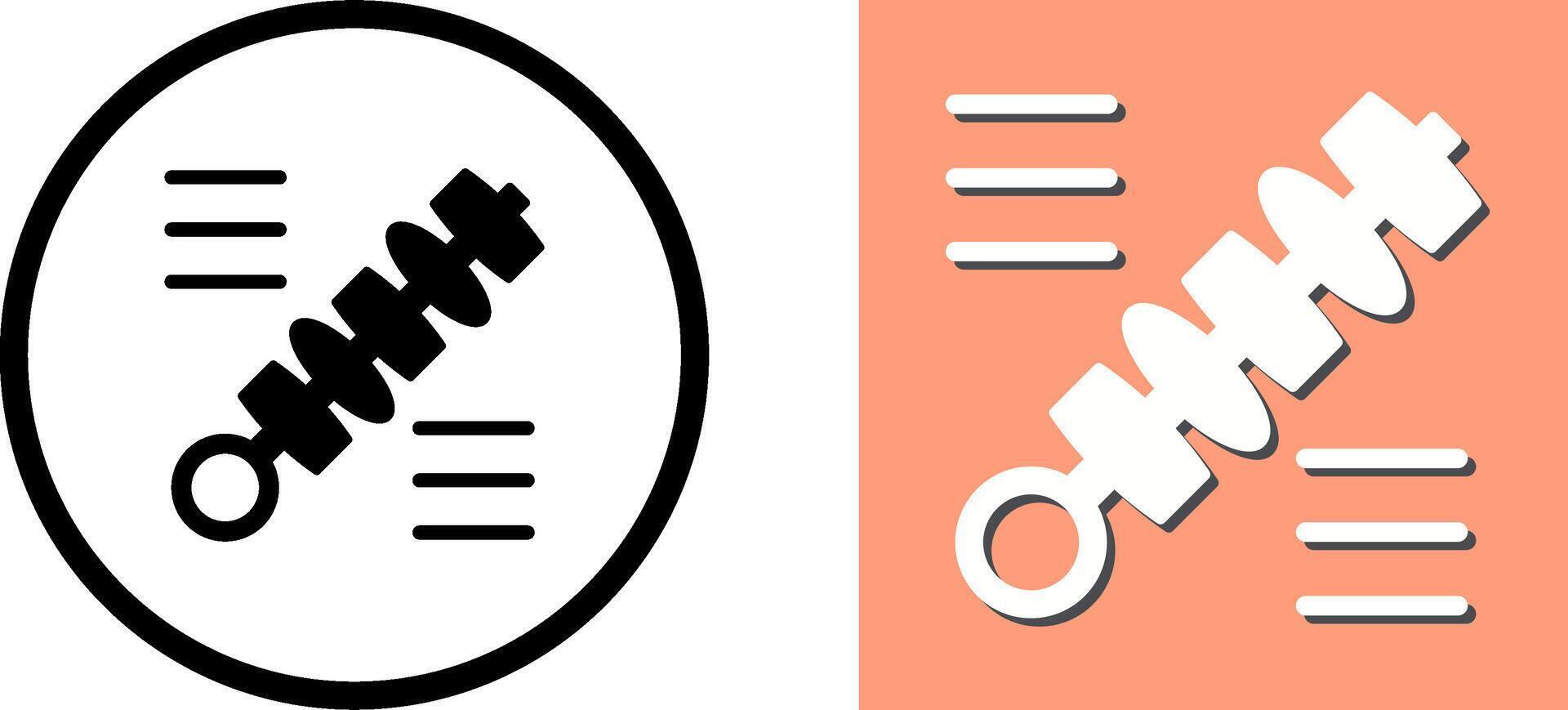 Skewer Icon Design vector