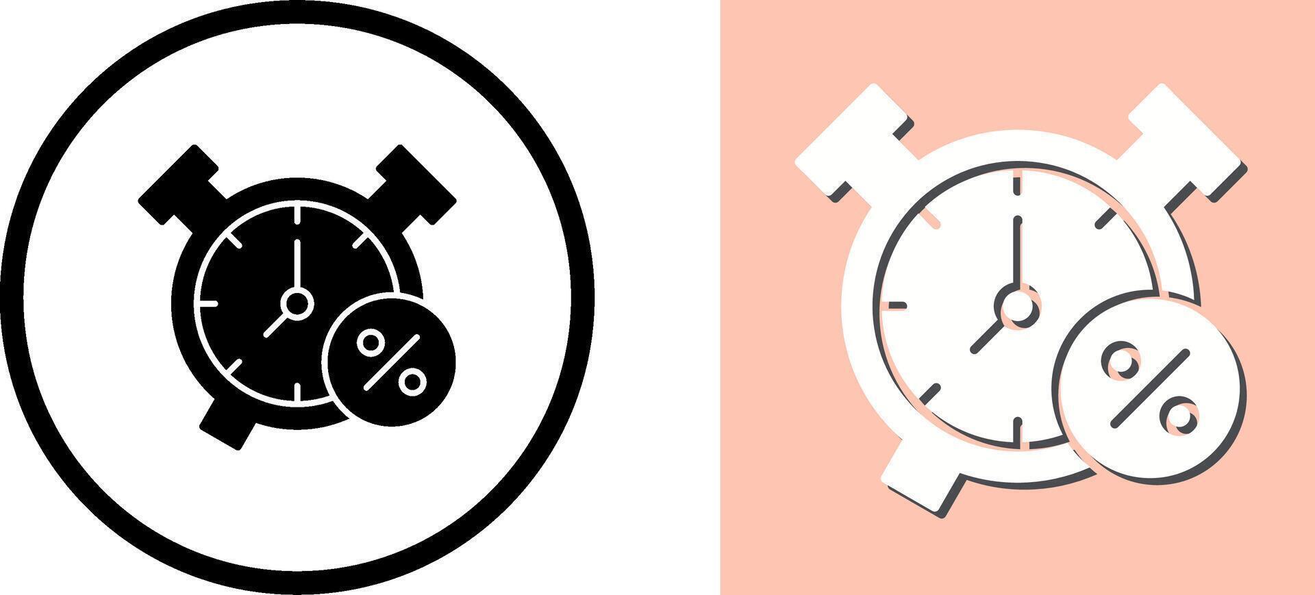 Alarm Clock Icon Design vector
