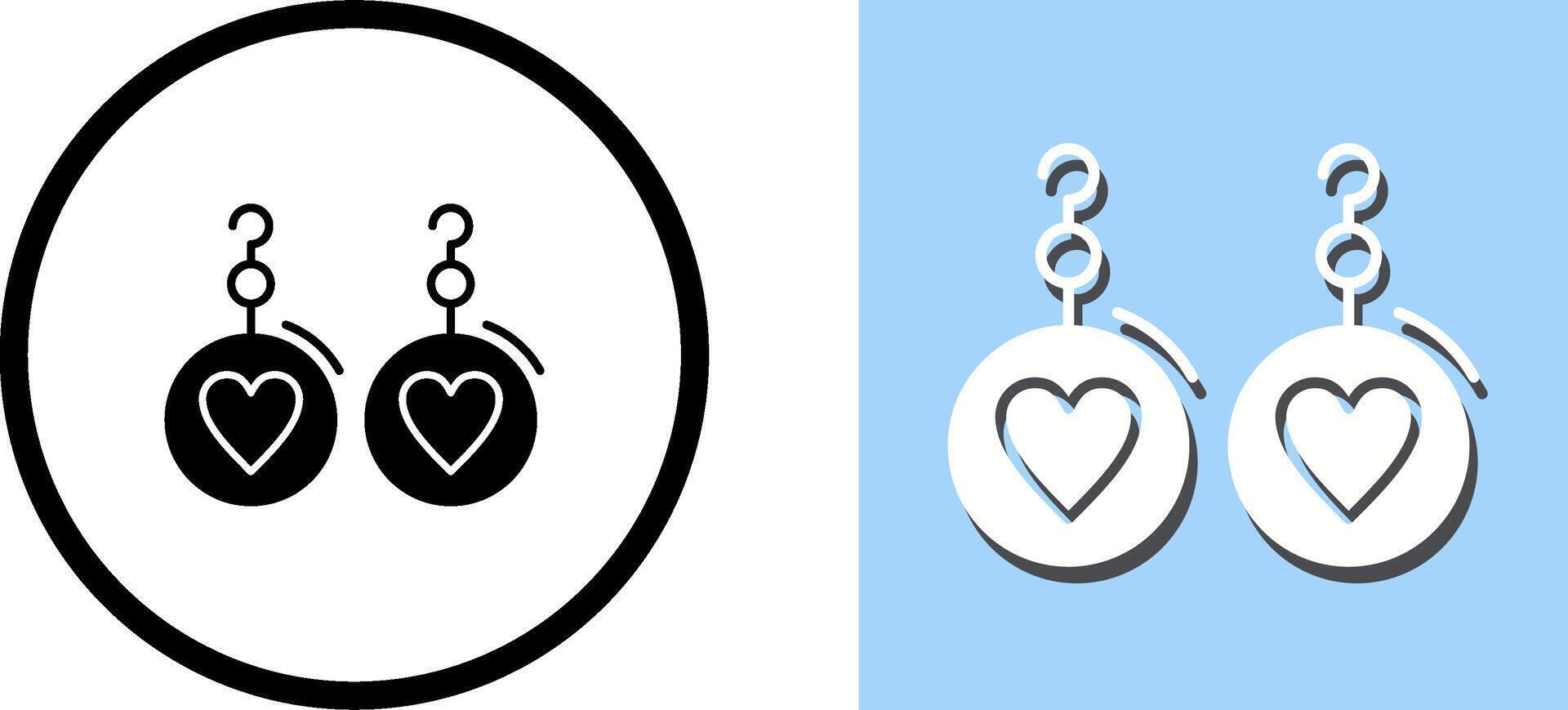 Earrings Icon Design vector