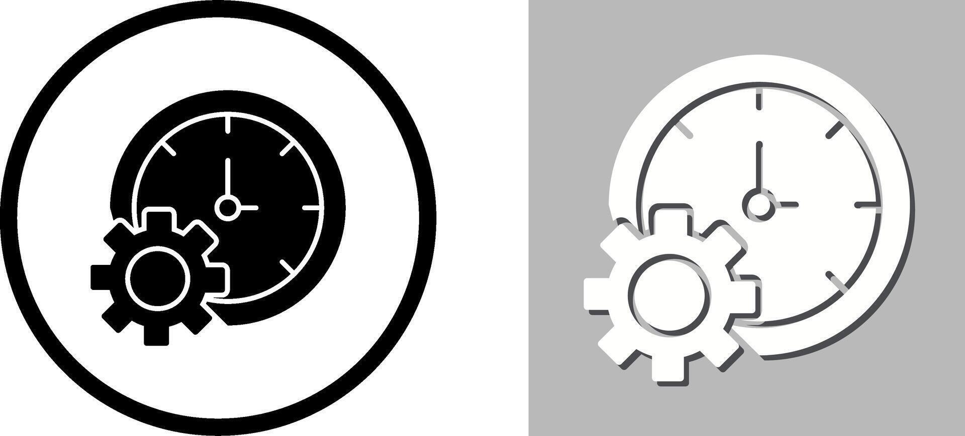 Time Setting Icon Design vector