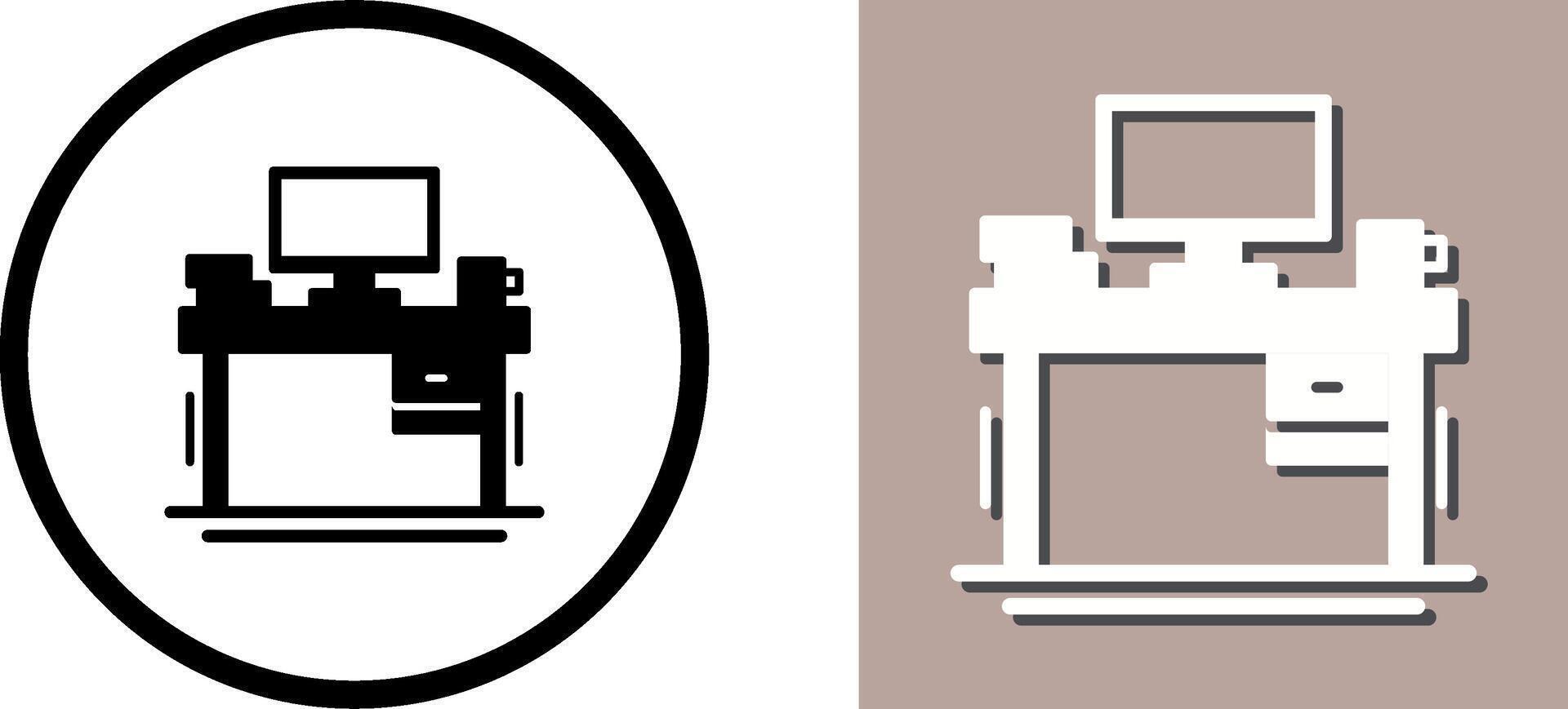 Desk Icon Design vector