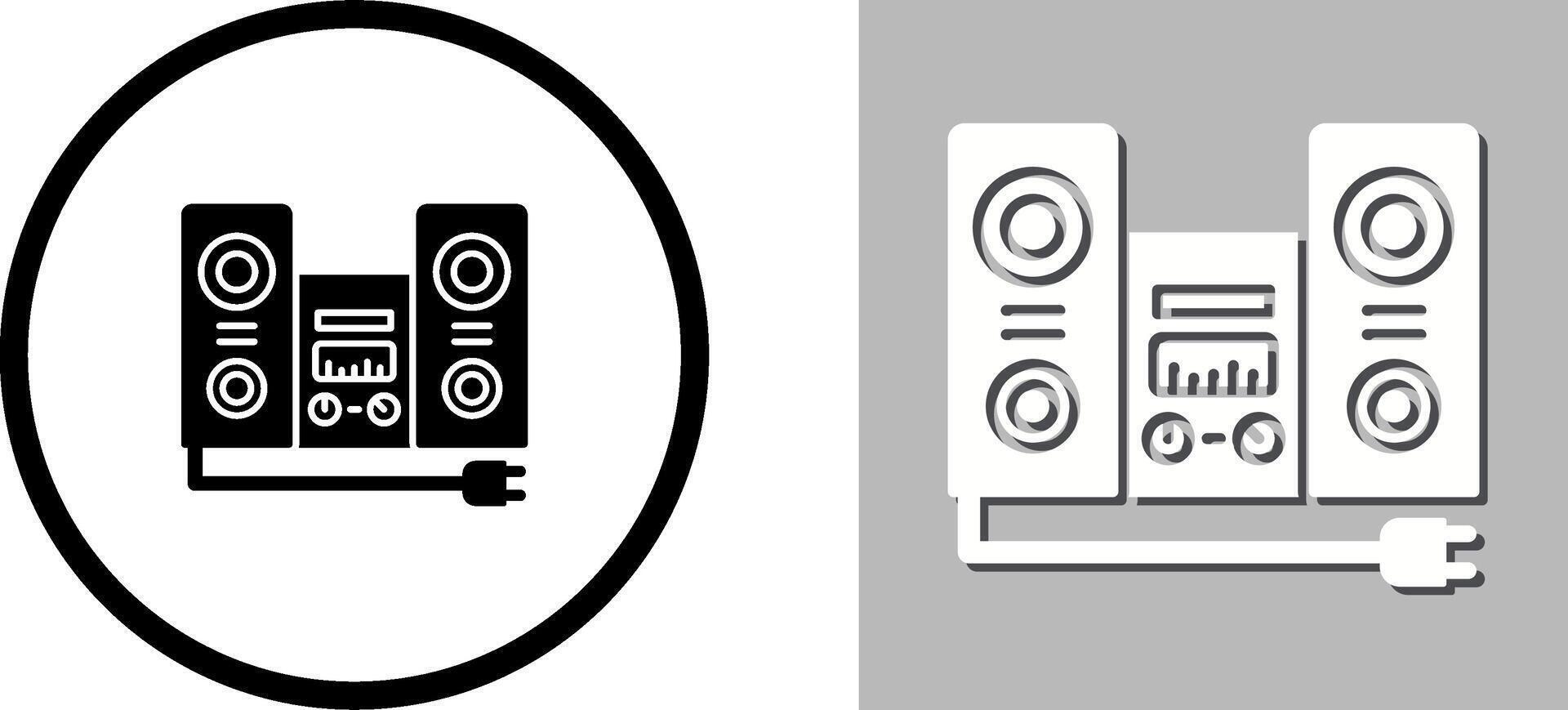 Stereo Icon Design vector