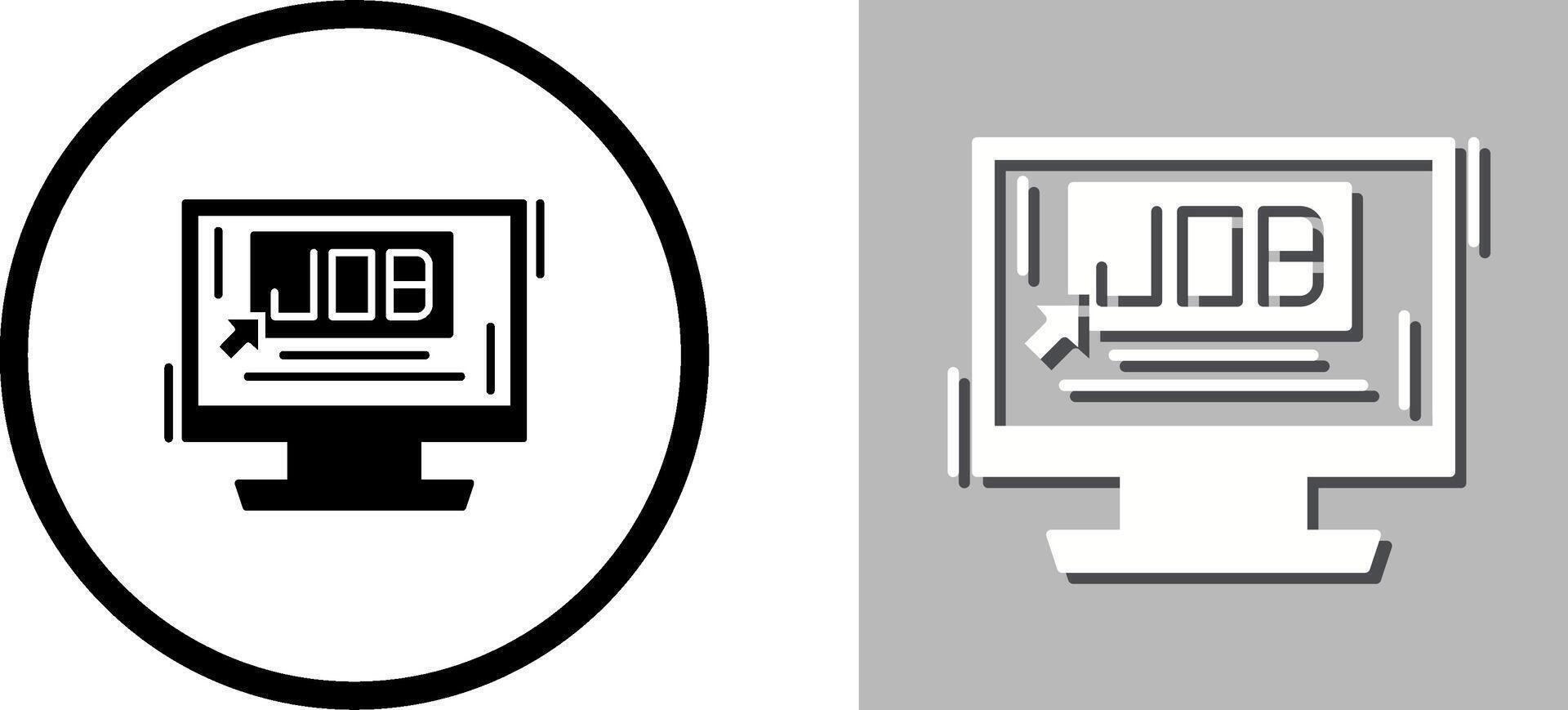 Job Icon Design vector
